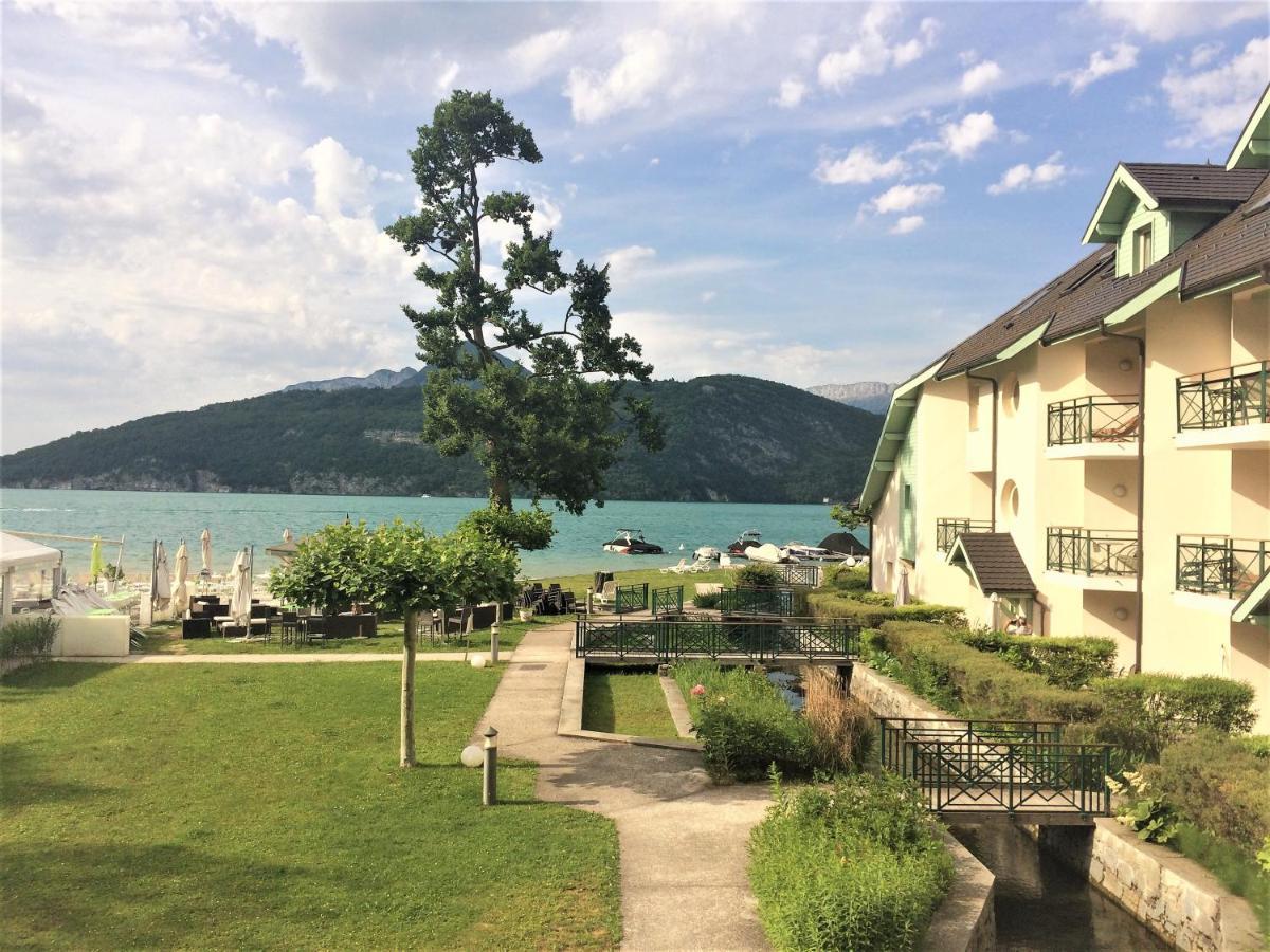 Lac Annecy Plage Privee, Duplex Baie Des Voiles Duingt Eksteriør billede