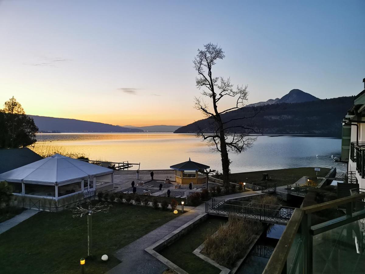 Lac Annecy Plage Privee, Duplex Baie Des Voiles Duingt Eksteriør billede