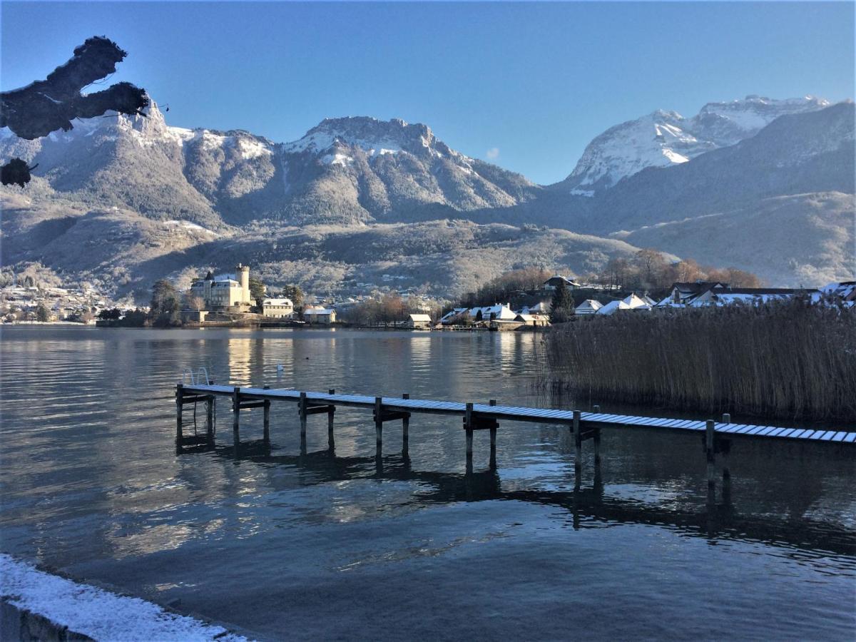 Lac Annecy Plage Privee, Duplex Baie Des Voiles Duingt Eksteriør billede