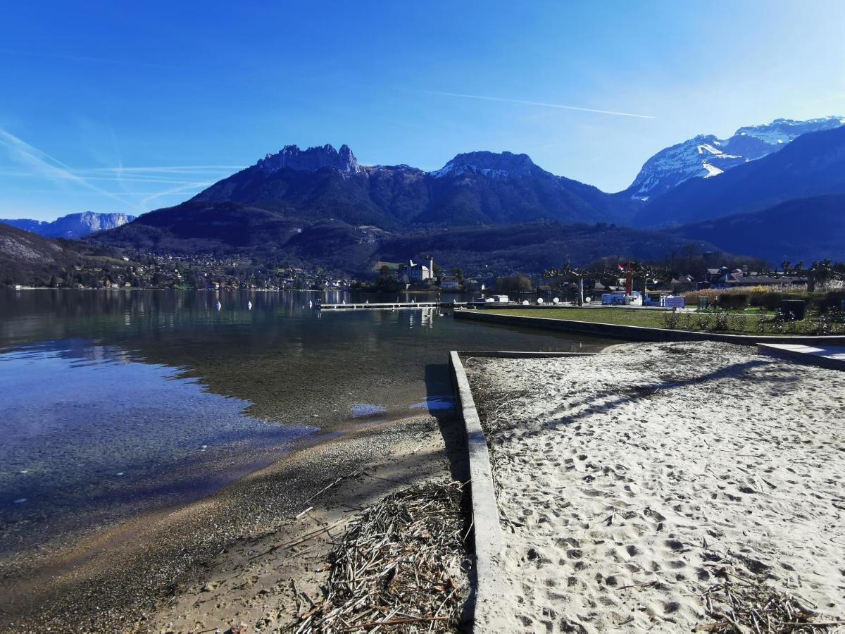 Lac Annecy Plage Privee, Duplex Baie Des Voiles Duingt Eksteriør billede