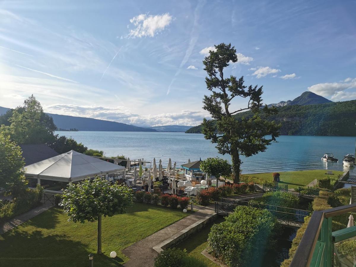 Lac Annecy Plage Privee, Duplex Baie Des Voiles Duingt Eksteriør billede